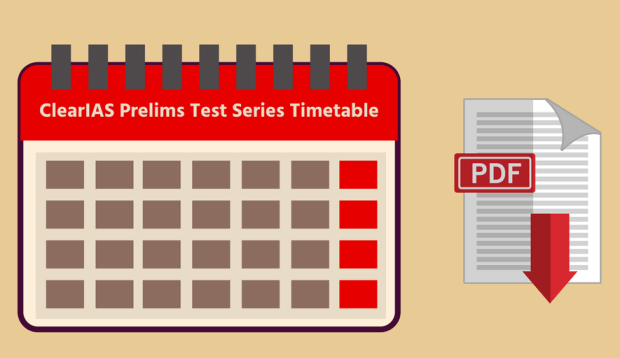 ClearIAS Prelims Test Series Timetable - Download as PDF